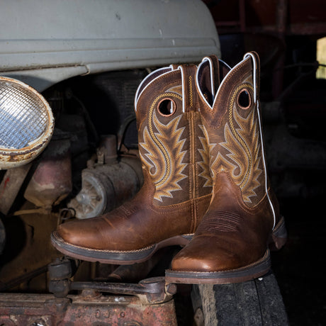 Men's Rebel Western Boots Saddle Brown