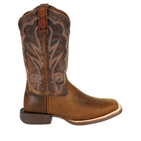 Women's Lady Rebel Pro Western Boots Distressed Cognac