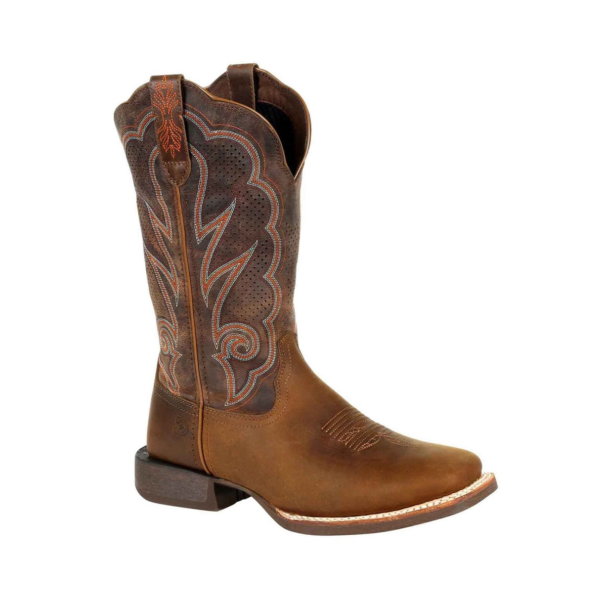 Women's Lady Rebel Pro Western Boots Distressed Cognac