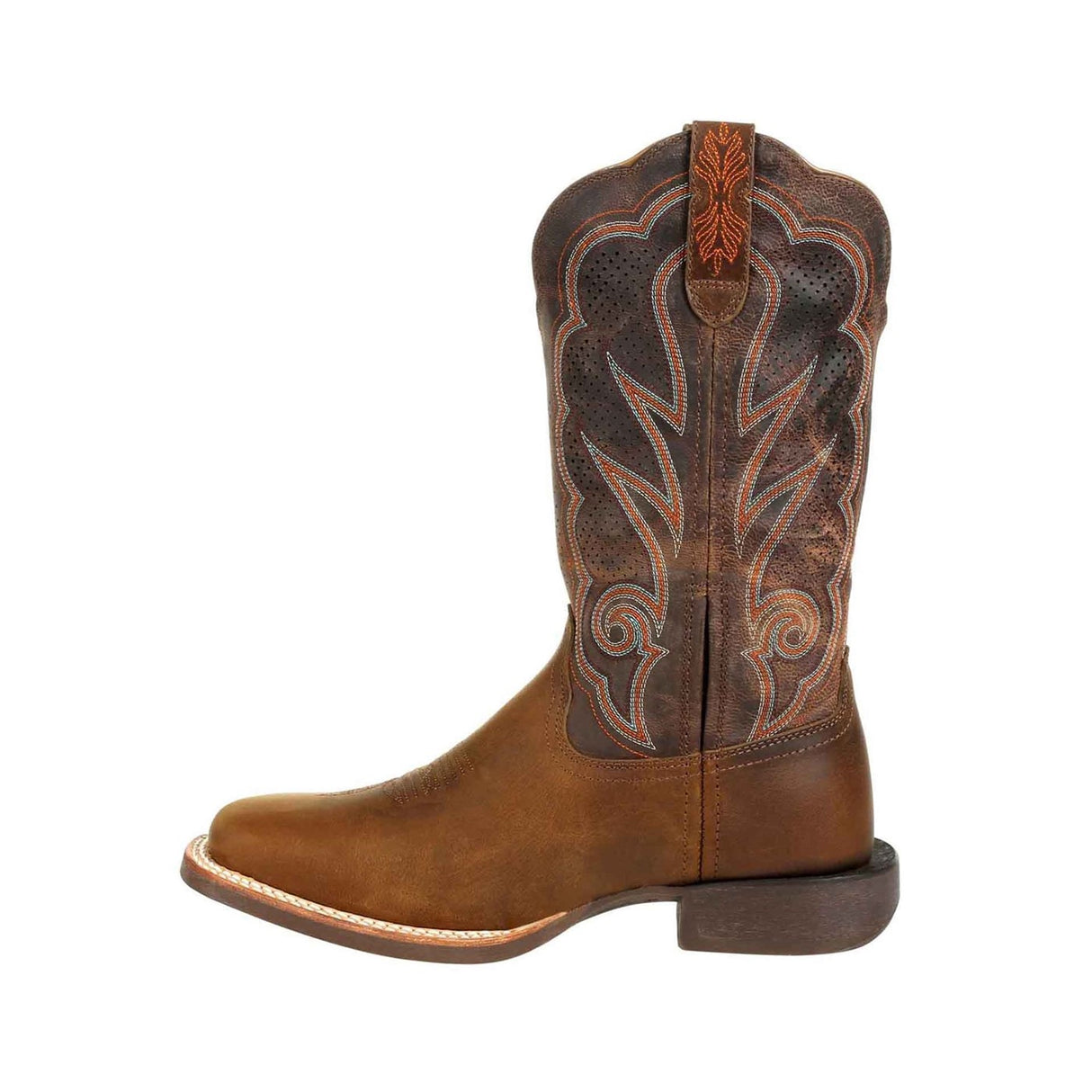 Women's Lady Rebel Pro Western Boots Distressed Cognac