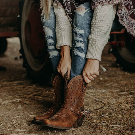 Women's Crush Western Boots Bomber Brown