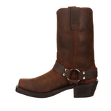 Women's Harness Biker Boots Brown Harness