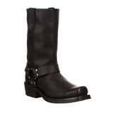 Women's Harness Biker Boots Black