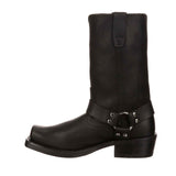 Women's Harness Biker Boots Black