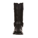 Women's Harness Biker Boots Black