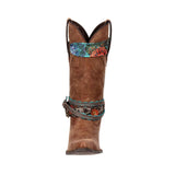 Women's Crush Accessorised Western Boots Brown