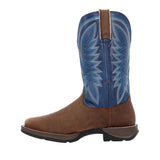 Men's Rebel Western Boots Saddle Brown and Denim Blue