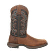 Men's Rebel Western Boots Chocolate and Midnight