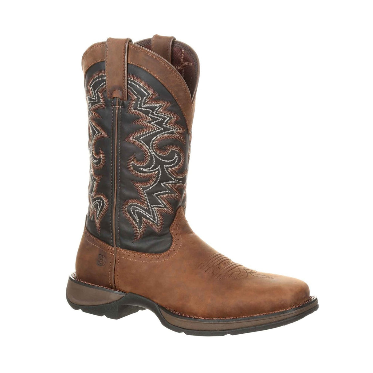 Men's Rebel Western Boots Chocolate and Midnight