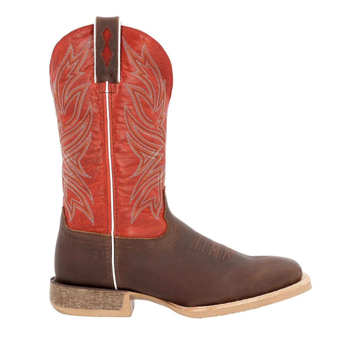 Men's Rebel Pro Western Boots Worn Brown and Chilli Pepper