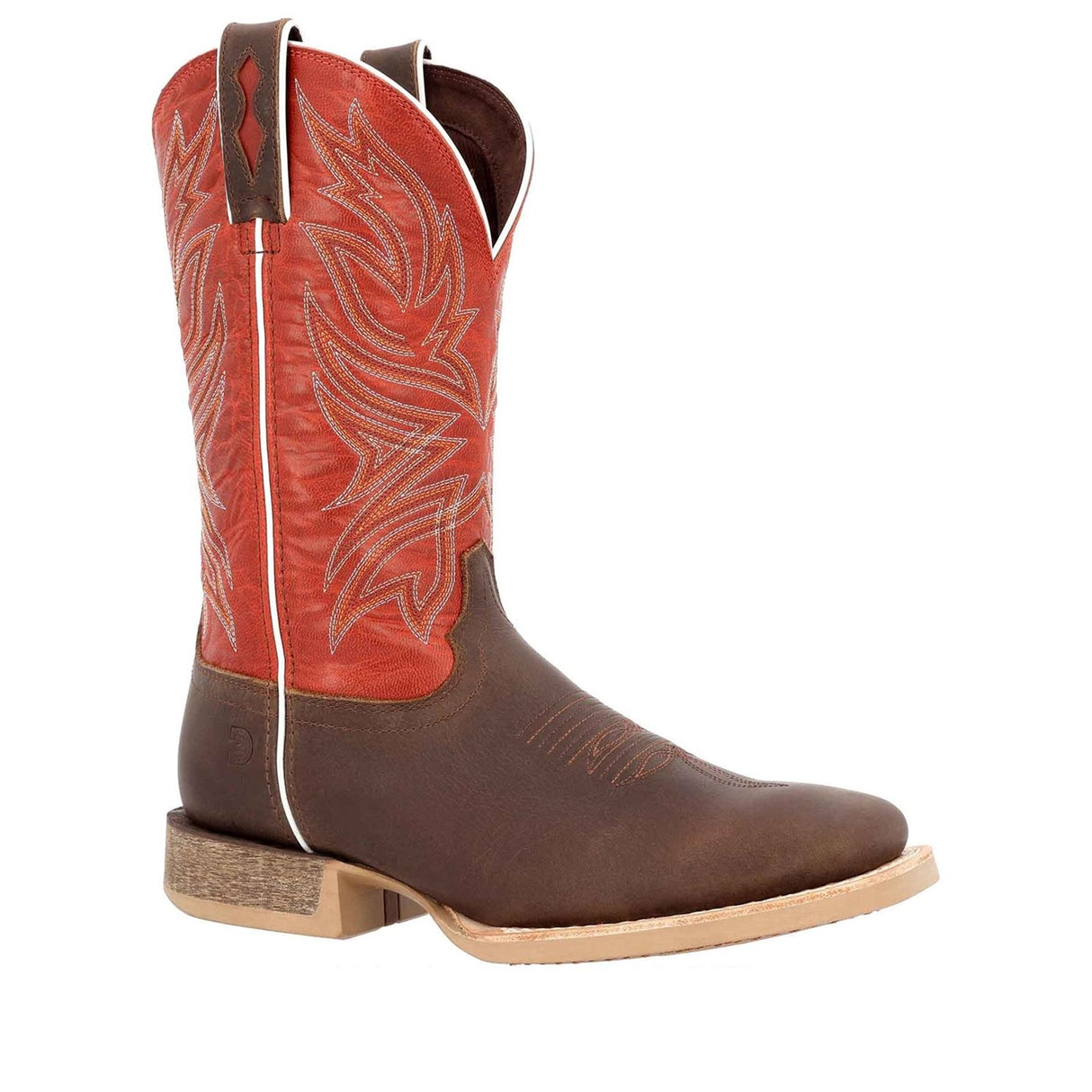 Men's Rebel Pro Western Boots Worn Brown and Chilli Pepper