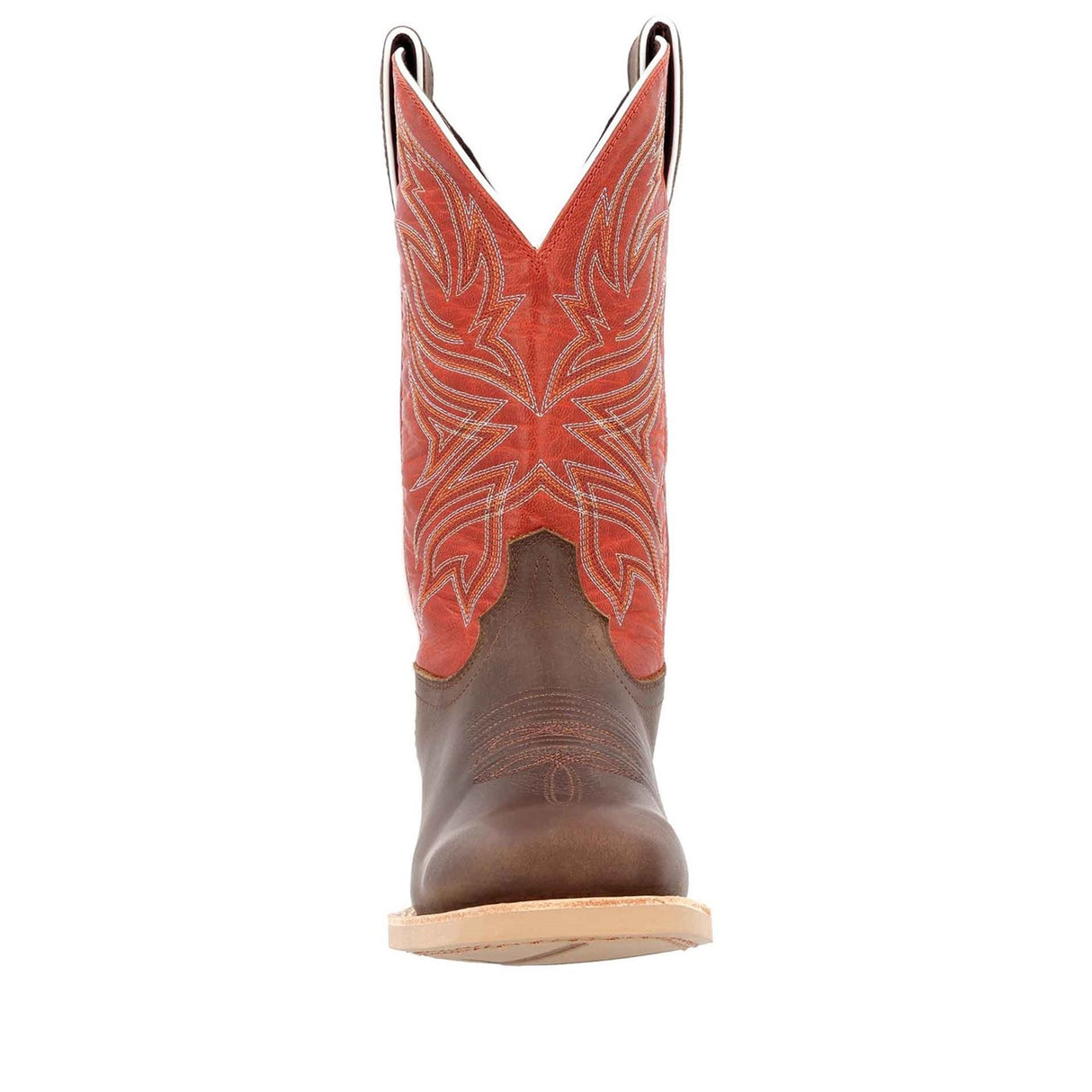 Men's Rebel Pro Western Boots Worn Brown and Chilli Pepper