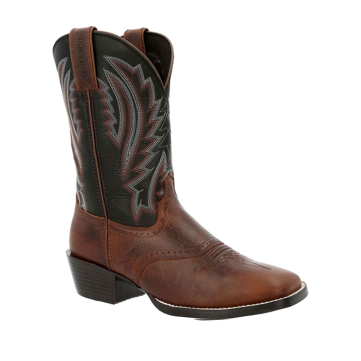 Men's Westward Western Boots Dark Chestnut Black Onyx