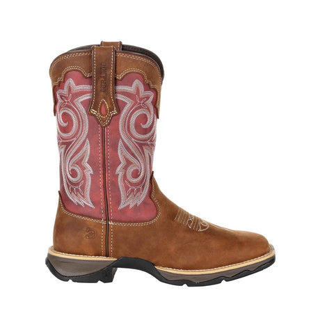 Women's Lady Rebel Western Boots Briar Brown and Rusty Red