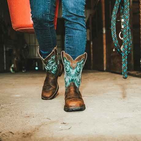 Women's Lady Rebel Waterproof Western Boots Brown Evergreen