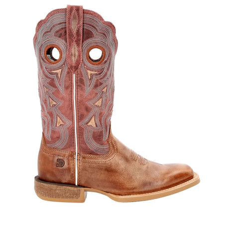 Women's Lady Rebel Pro Western Boots Dusty Brown Sky Blue