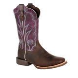 Women's Lady Rebel Pro Western Boots Oiled Brown and Plum