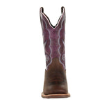 Women's Lady Rebel Pro Western Boots Oiled Brown and Plum