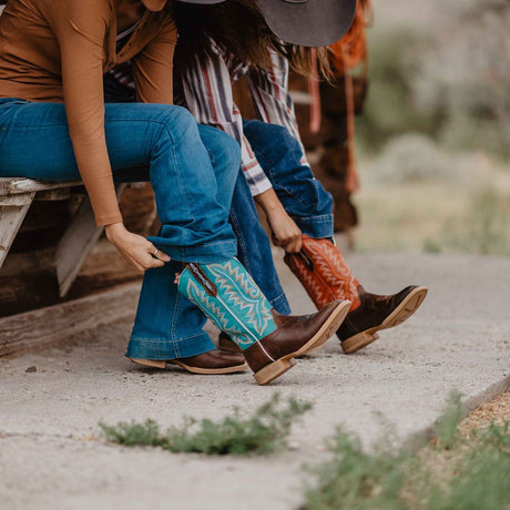 Women's Lady Rebel Pro Western Boots Hickory and Chilli Pepper