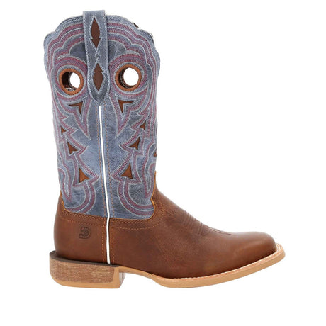 Women's Lady Rebel Pro Western Boots Golden Brown and Periwinkle